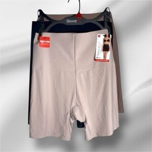 Skinnygirl Laser 3-Pk Tummy and Thigh Slimmer in Beige/Black/Brown - Size M